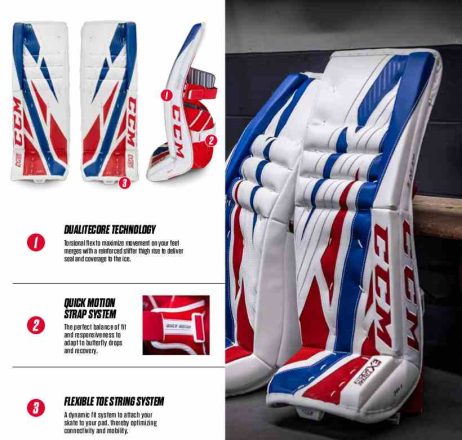 CCM Extreme Flex 4 Pro Goalie Leg Pads - Image 2