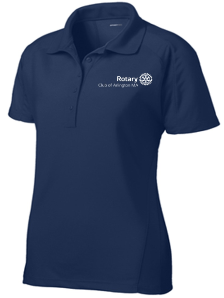 Arlington Rotary Performance Polo- Men's & Women's - Image 3