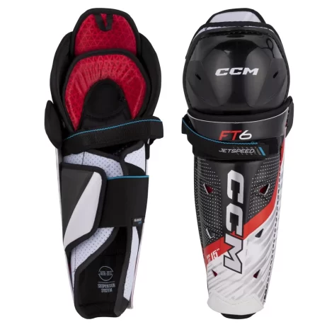 CCM Jetspeed FT6 Junior Hockey Shin Guards