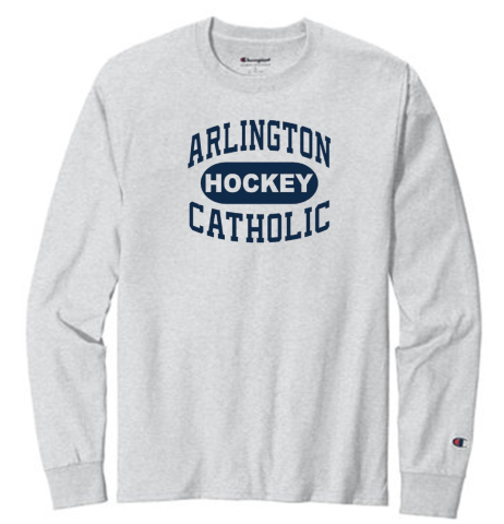 Arlington Catholic Hockey Throwback Champion LS Cotton Tee